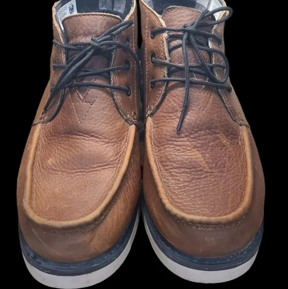 TOMS Navi Moc Chukka Mens Boots Size 11 Brown Leather TOMS Navi Moc Chukka Mens Brown Casual Boots 10019284T | eBay main image 4